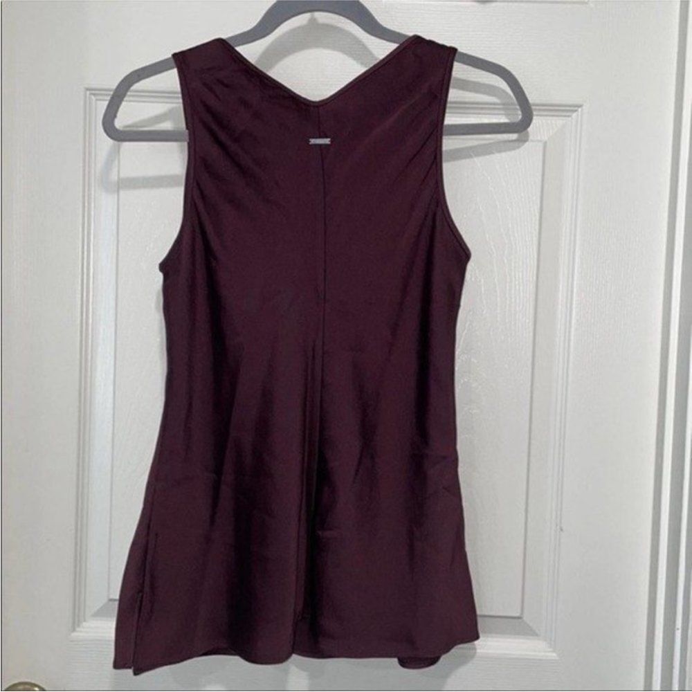 HALSTON Womens Size 6 ASYMMETRIC COWL SATIN TOP - Picture 6 of 11